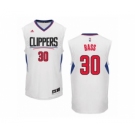 Men's Adidas Los Angeles Clippers #30 Brandon Bass Authentic White Home NBA Jersey