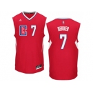 Men's Adidas Los Angeles Clippers #7 Sam Dekker Swingman Red Road NBA Jersey