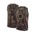 Men's Los Angeles Clippers #1 Jerome Robinson Swingman Camo Realtree Collection Basketball Jersey