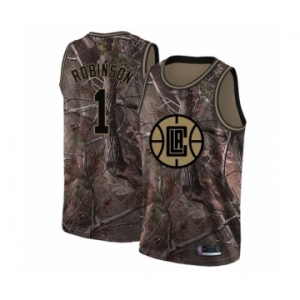 Men's Los Angeles Clippers #1 Jerome Robinson Swingman Camo Realtree Collection Basketball Jersey