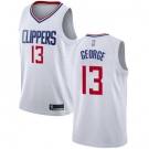 Men's Los Angeles Clippers #13 Paul George White Basketball Swingman Association Edition Jersey