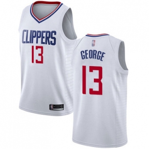 Men's Los Angeles Clippers #13 Paul George White Basketball Swingman Association Edition Jersey