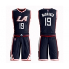 Men's Los Angeles Clippers #19 Rodney McGruder Authentic Navy Blue Basketball Suit Jersey - City Edition