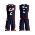 Men's Los Angeles Clippers #2 Kawhi Leonard Swingman Navy Blue Basketball Suit Jersey - City Edition