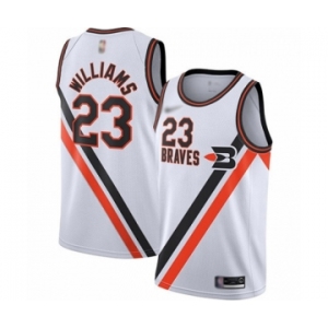 Men's Los Angeles Clippers #23 Lou Williams Swingman White Hardwood Classics Finished Basketball Jersey