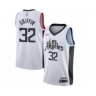 Men's Los Angeles Clippers #32 Blake Griffin Authentic White Basketball Jersey - 2019-20 City Edition