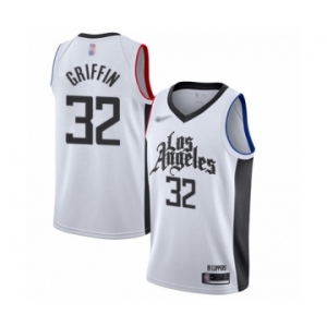 Men's Los Angeles Clippers #32 Blake Griffin Authentic White Basketball Jersey - 2019-20 City Edition