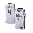 Men's Los Angeles Clippers #4 JaMychal Green Authentic White Basketball Jersey - 2019-20 City Edition