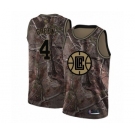 Men's Los Angeles Clippers #4 JaMychal Green Swingman Camo Realtree Collection Basketball Jersey