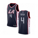 Men's Los Angeles Clippers #4 JaMychal Green Swingman Navy Blue Basketball Jersey - City Edition