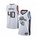 Men's Los Angeles Clippers #40 Ivica Zubac Authentic White Basketball Jersey - 2019-20 City Edition