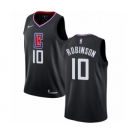 Men's Nike Los Angeles Clippers #10 Jerome Robinson Authentic Black NBA Jersey Statement Edition