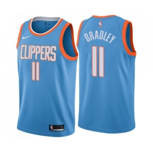 Men's Nike Los Angeles Clippers #11 Avery Bradley Authentic Blue NBA Jersey - City Edition