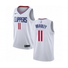 Men's Nike Los Angeles Clippers #11 Avery Bradley Swingman White NBA Jersey - Association Edition