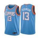 Men's Nike Los Angeles Clippers #13 Jerome Robinson Swingman Blue NBA Jersey - City Edition