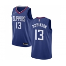 Men's Nike Los Angeles Clippers #13 Jerome Robinson Swingman Blue NBA Jersey - Icon Edition