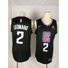 Men's Nike Los Angeles Clippers #2 Kawhi Leonard Authentic Black NBA Jersey Statement Edition