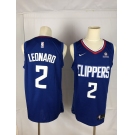 Men's Nike Los Angeles Clippers #2 Kawhi Leonard Authentic Blue NBA Jersey - Icon Edition