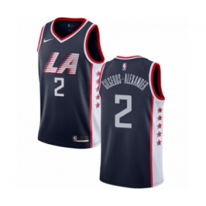 Men's Nike Los Angeles Clippers #2 Shai Gilgeous-Alexander Authentic Navy Blue NBA Jersey - City Edition