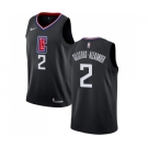 Men's Nike Los Angeles Clippers #2 Shai Gilgeous-Alexander Swingman Black NBA Jersey Statement Edition