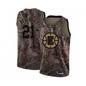 Men's Nike Los Angeles Clippers #21 Patrick Beverley Swingman Camo Realtree Collection NBA Jersey