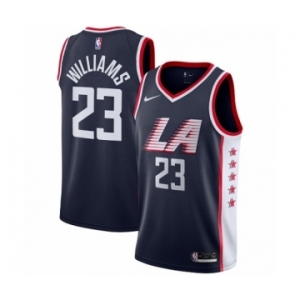 Men's Nike Los Angeles Clippers #23 Louis Williams Swingman Navy Blue NBA Jersey - City Edition