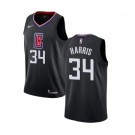 Men's Nike Los Angeles Clippers #34 Tobias Harris Swingman Black Alternate NBA Jersey Statement Edition