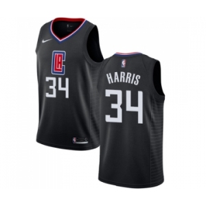 Men's Nike Los Angeles Clippers #34 Tobias Harris Swingman Black Alternate NBA Jersey Statement Edition