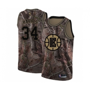 Men's Nike Los Angeles Clippers #34 Tobias Harris Swingman Camo Realtree Collection NBA Jersey