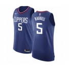 Men's Nike Los Angeles Clippers #5 Montrezl Harrell Authentic Blue NBA Jersey - Icon Edition