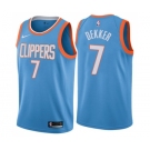 Men's Nike Los Angeles Clippers #7 Sam Dekker Swingman Blue NBA Jersey - City Edition