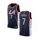 Men's Nike Los Angeles Clippers #7 Sam Dekker Swingman Navy Blue NBA Jersey - City Edition