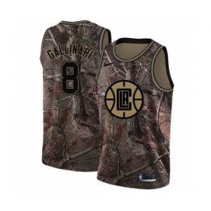 Men's Nike Los Angeles Clippers #8 Danilo Gallinari Swingman Camo Realtree Collection NBA Jersey