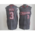 nba los angeles clippers #3 paul black grey[2012]