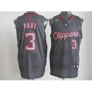 nba los angeles clippers #3 paul black grey[2012]