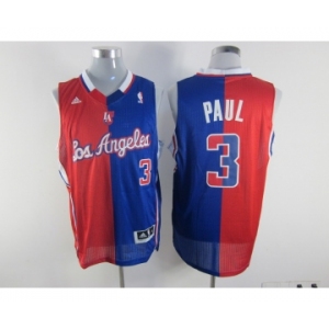 nba los angeles clippers #3 paul blue-red[strip][revolution 30 swingman]