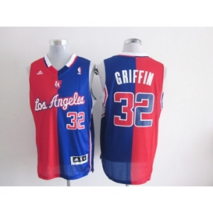 nba los angeles clippers #32 griffin blue-red[strip][revolution 30 swingman]