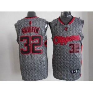 nba los angeles clippers #32 griffin grey[static fashion swingman]