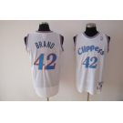 nba los angeles clippers #42 brand white(fans edition)