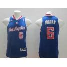 nba los angeles clippers #6 jordan blue[revolution 30 swingman]