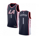 Women's Los Angeles Clippers #1 Jerome Robinson Swingman Navy Blue Basketball Jersey - City Edition