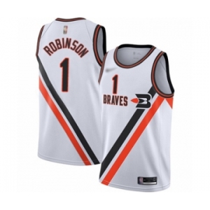 Women's Los Angeles Clippers #1 Jerome Robinson Swingman White Hardwood Classics Finished Basketball Jersey