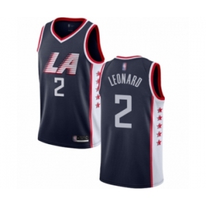 Women's Los Angeles Clippers #2 Kawhi Leonard Swingman Navy Blue Basketball Jersey - City Edition