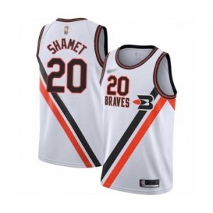 Women's Los Angeles Clippers #20 Landry Shamet Swingman White Hardwood Classics Finished Basketball Jersey