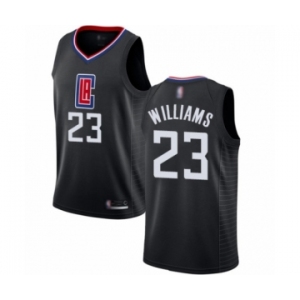 Women's Los Angeles Clippers #23 Lou Williams Authentic Black Basketball Jersey Statement Edition