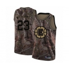 Women's Los Angeles Clippers #23 Lou Williams Swingman Camo Realtree Collection Basketball Jersey