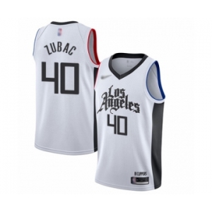 Women's Los Angeles Clippers #40 Ivica Zubac Swingman White Basketball Jersey - 2019-20 City Edition