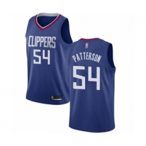 Women's Los Angeles Clippers #54 Patrick Patterson Swingman Blue Basketball Jersey - Icon Edition
