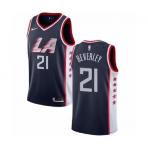 Women's Nike Los Angeles Clippers #21 Patrick Beverley Swingman Navy Blue NBA Jersey - City Edition