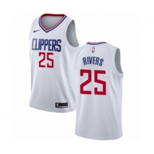 Women's Nike Los Angeles Clippers #25 Austin Rivers Authentic White NBA Jersey - Association Edition